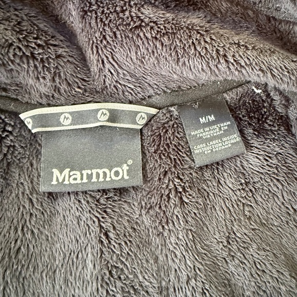 Marmot Lakeside Hooded Fleece Lined Full Zip Jacket Black Women's Medium - Picture 6 of 8